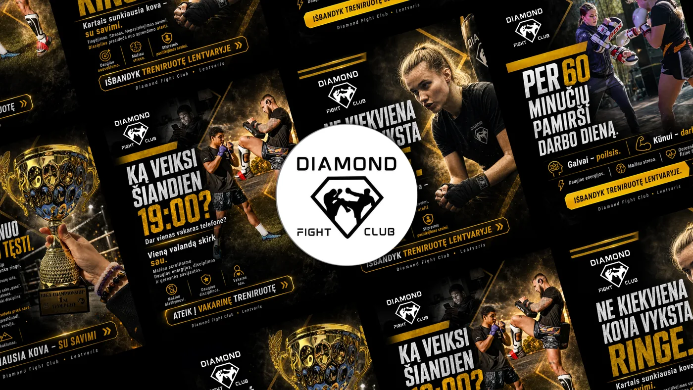 Diamond Fight Club social media content