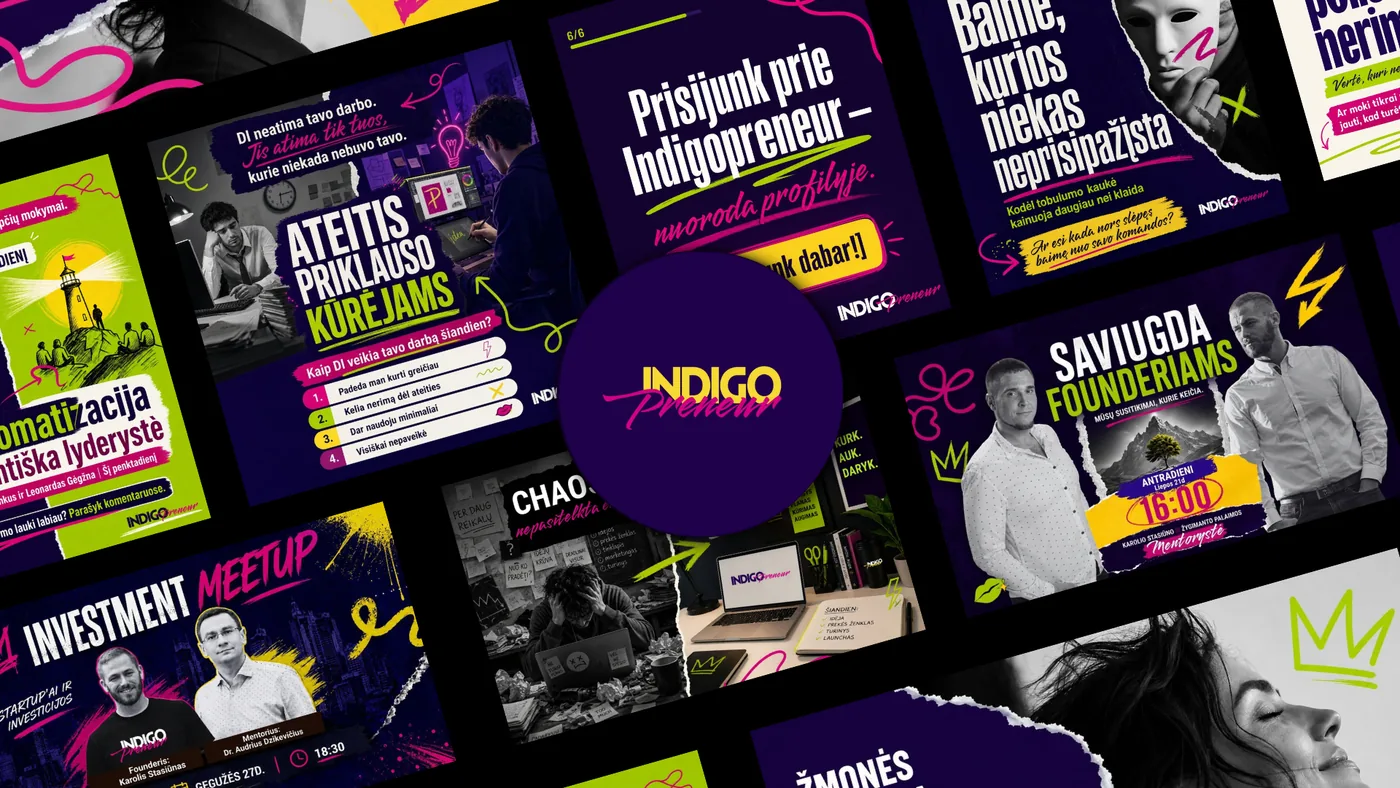 Indigopreneur social media content
