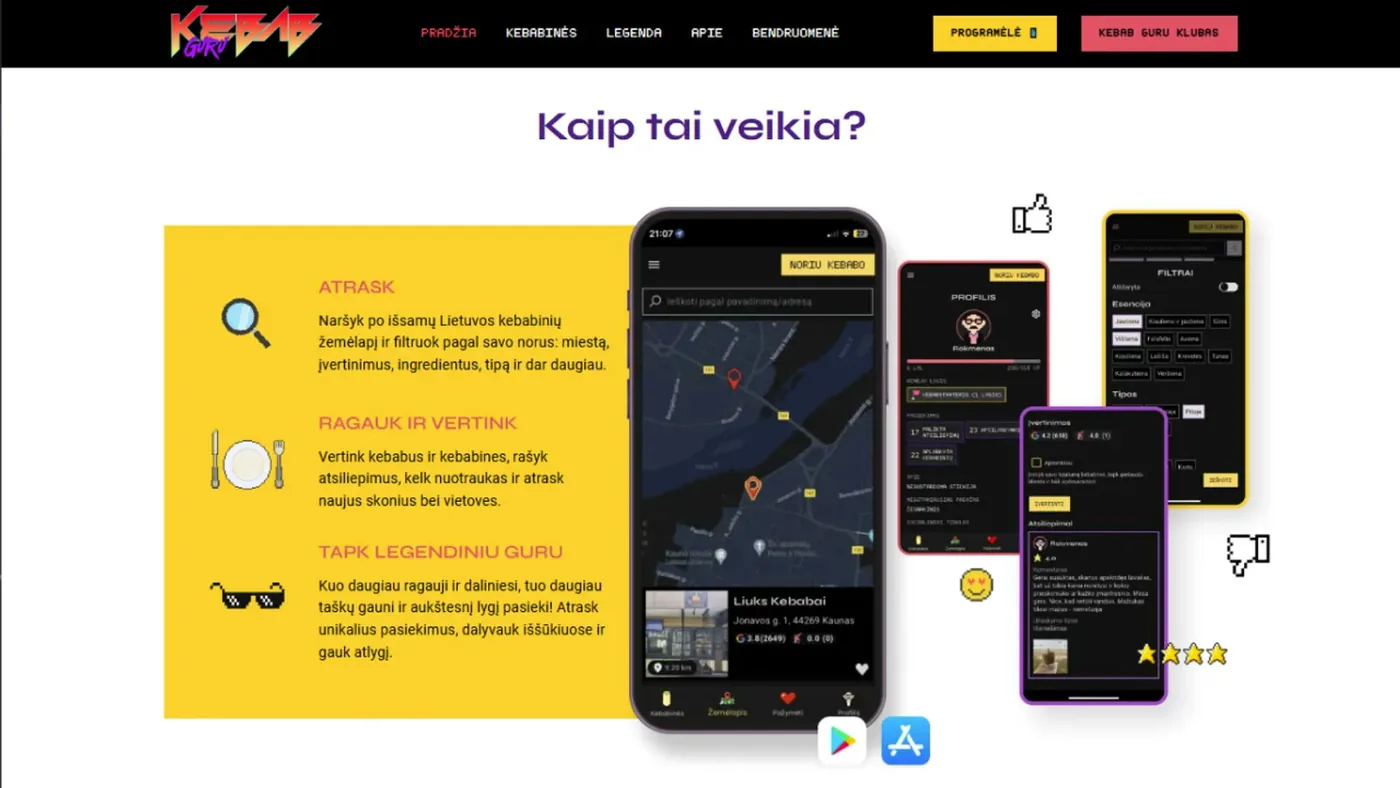 Kebab Guru website screenshot