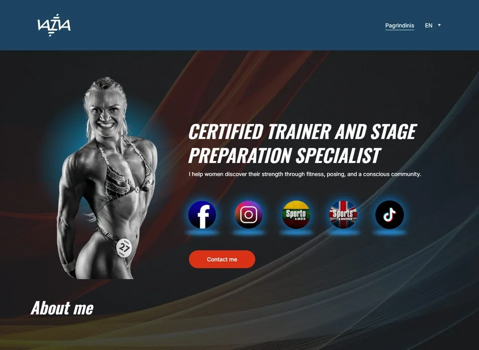 Vaiva website screenshot